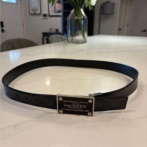 Louis Vuitton Black men’s Damier belt 110/44 XXL